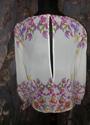 Летняя блуза в цветочный принт3 фото