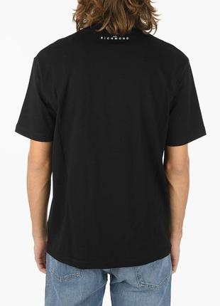 Мужская футболка johnmond черного цвета, с аппликацией из страз,2 фото