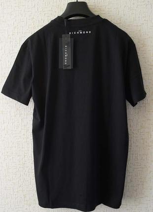 Мужская футболка johnmond черного цвета, с аппликацией из страз,6 фото