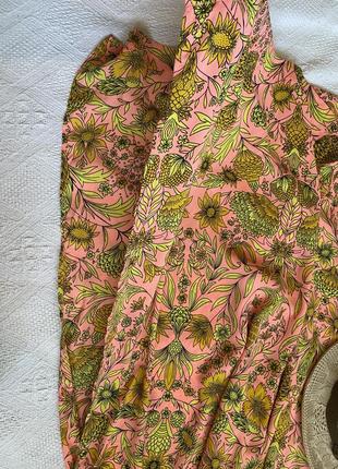 Пляжная туника накидка халат в цветочный принт от hm m/l4 фото