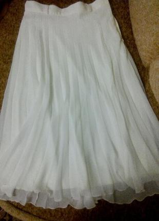 Платье юбка шифон плиссе миди3 фото