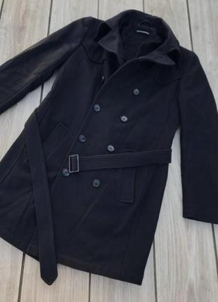 Пальто шерстяное drycorn с поясом натуральная шерсть1 фото