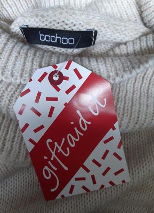 Стильное, вязанное, тёплое платье водолазка миди, макси италия boohoo7 фото