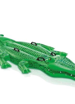 Плотик детский крокодил intex 168*86см, 58546