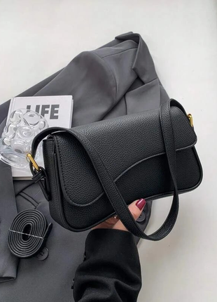 Минималистичная сумочка черная сумочка от shein.6 фото