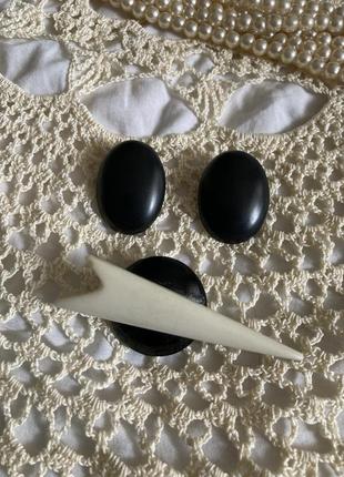 Набор винтажных украшений брошь клипсы серьги