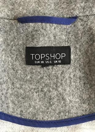 Пальто демисезонное стильное модное topshop размер 38 или м6 фото