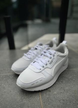 Белые женские кроссовки puma r78 оригинал2 фото