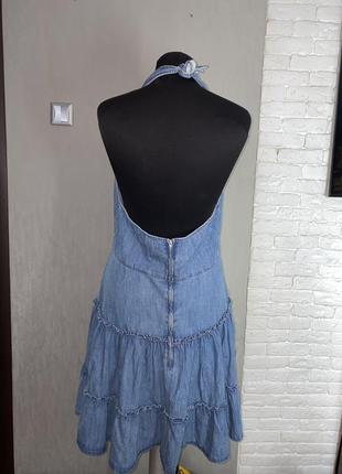 Джинсовый сарафан платье topshop, xxl 52-54р2 фото