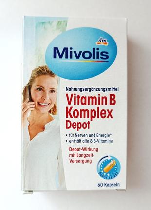 Комплекс витаминов mivolis vitamin b komplex depot, 60 шт. в наборе, германия