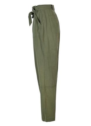 Літні тонкі брюки карго однотонні укорочені штани з поясом і високою талією англія oliver bonas s/m6 фото