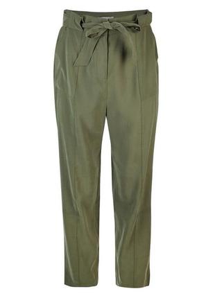 Літні тонкі брюки карго однотонні укорочені штани з поясом і високою талією англія oliver bonas s/m5 фото