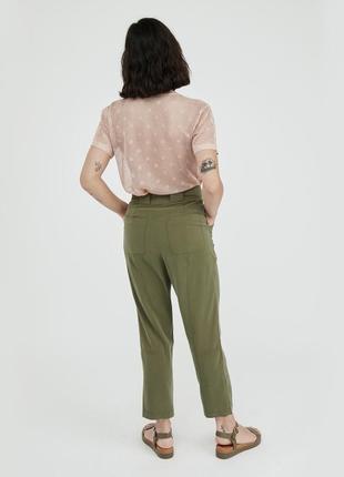 Літні тонкі брюки карго однотонні укорочені штани з поясом і високою талією англія oliver bonas s/m3 фото