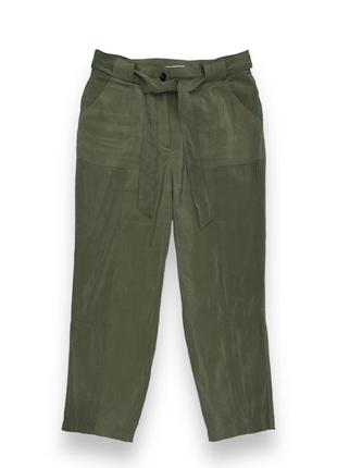 Літні тонкі брюки карго однотонні укорочені штани з поясом і високою талією англія oliver bonas s/m8 фото