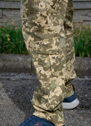 Тактические штаны летние рип-стоп пиксель 50 размер7 фото