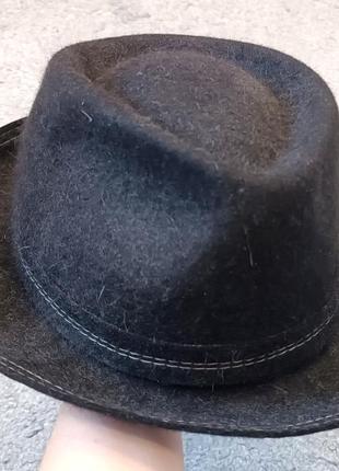 Шляпа, шляпка фетровая классика 57 размер осень/весна демисезон7 фото