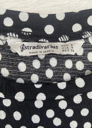 Платье в горох от stradivarius6 фото