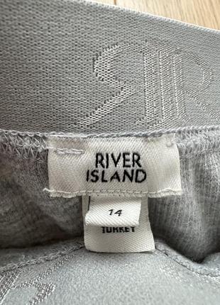 Сірий джемпер в рубчик з відкритими плечами river island 🛍️1+1=3🛍️8 фото