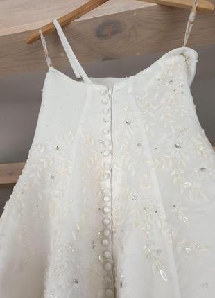 Свадебное платье вышитое4 фото