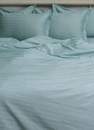 Комплект постельного белья страйп сатин, постельное белье, постель3 фото