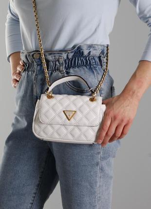 Сумка guess JBLK белая белья оригинал оригинал