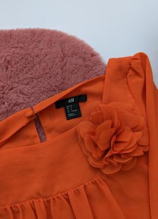 Шифонова сукня красива з квіткою6 фото