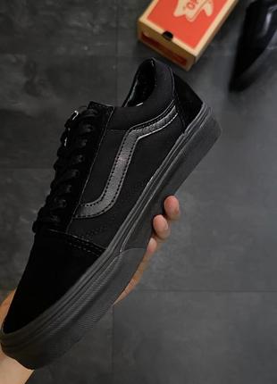 Замшеві, чорні кеди vans old skool , натуральна замша , накладений платіж2 фото