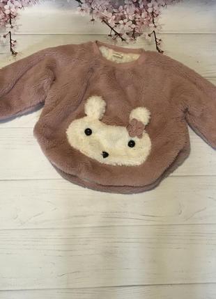 Кофта светр теплий меховушка 3