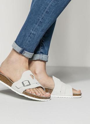 Сланцы шлепки birkenstock carmen natural leather3 фото