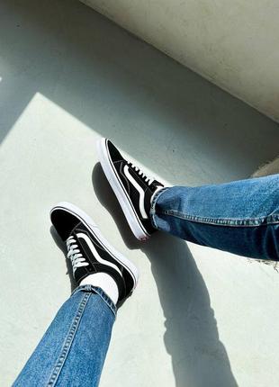 Замшеві, чорні кеди vans old skool , натуральна замша , накладений платіж2 фото