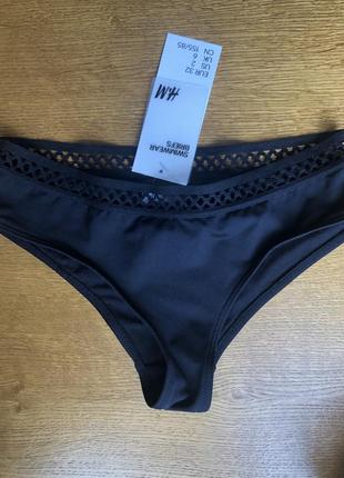 Чёрный низ бикини, купальник 32 hm h&m oysho swimwear briefs