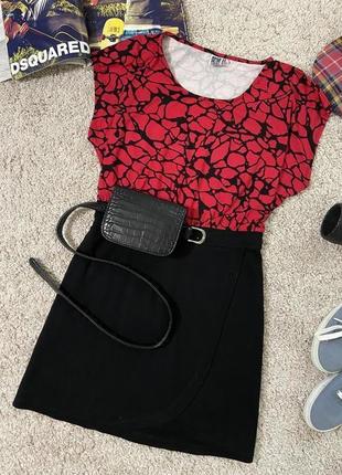 Трикотажна сукня-футболка №362