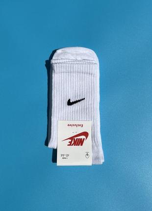 Белые высокие носки найк the nike