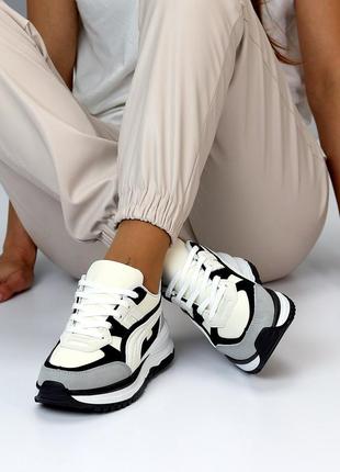 Стильные белые женские кроссовки на каждый день 185845 фото