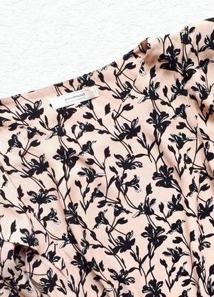 Блузка цветочный принт, блуза с воланами2 фото