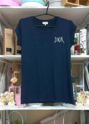 Футболка синего цвета dior