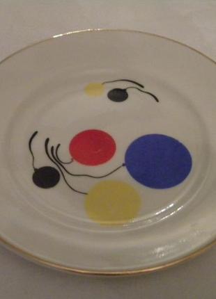 Тарелка детская фарфор ссср лфз №4