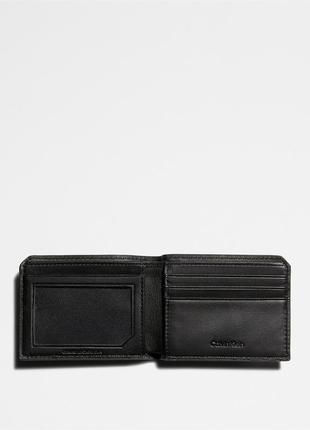 Новый кошелек кожаный calvin klein (ck leather olive wallet) с америки2 фото