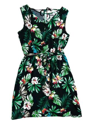 Легкое летнее платье в цветочный принт4 фото