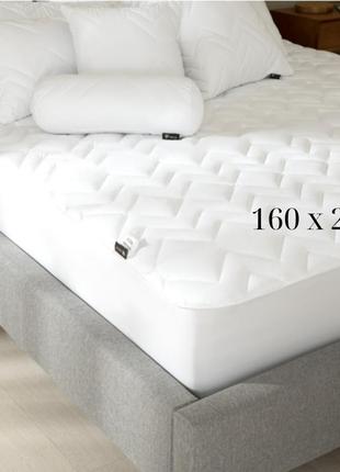 Наматрацник 160х200 см із бортами стьобаний на ліжко, наматрацник-чохол 160х200 борт на диван україна