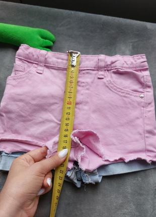 Джинсові шорти для дівчинки 104 см,3-4 роки5 фото