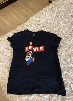 Футболка майка женская levi’s оригинал бренд стильна классная красивая модная прикольная