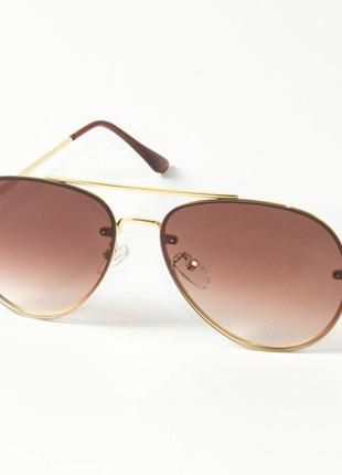 Сонцезахисні окуляри авіатор 80-665/2 коричневі