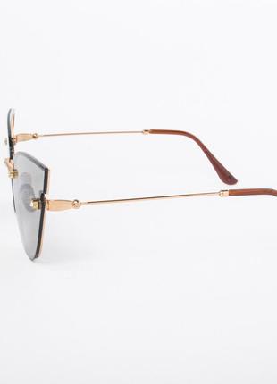 Жіночі сонцезахисні окуляри коричневі - 60134 фото