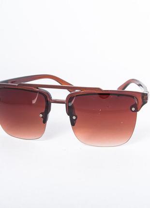 Солнцезащитные очки унисекс коричневые 2-6076-1/1