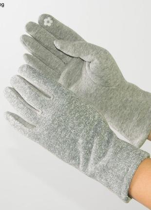 Женские трикотажные перчатки для сенсорных телефонов - №18-1-373 фото