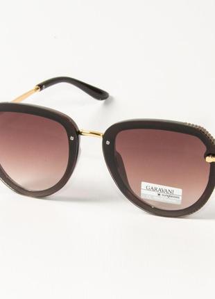 Жіночі сонцезахисні окуляри авіатор 33707/3 коричневі
