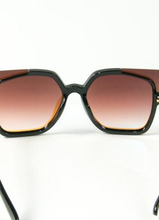 Жіночі сонцезахисні окуляри котяче око дзеркальні 2346/6 блакитні5 фото