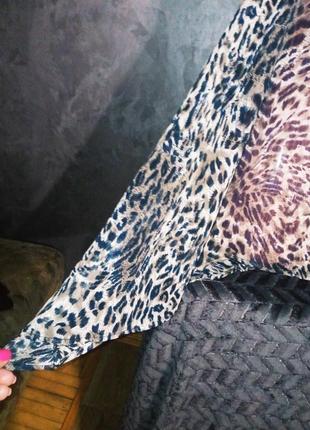 Стильная блуза с леопардовым принтом4 фото