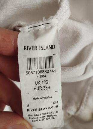 Укороченные белые скинни river island размер 123 фото